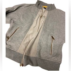 St. John yellow label zip up sweater Medium